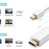 Cavo Monitor Mini DisplayPort (Thunderbolt) / HDMI 2m Bianco - immagine 3