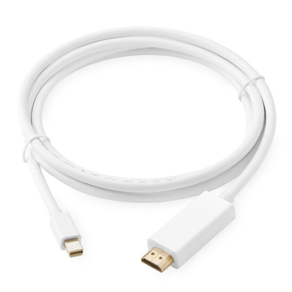 Cavo Monitor Mini DisplayPort (Thunderbolt) / HDMI 2m Bianco - immagine 2