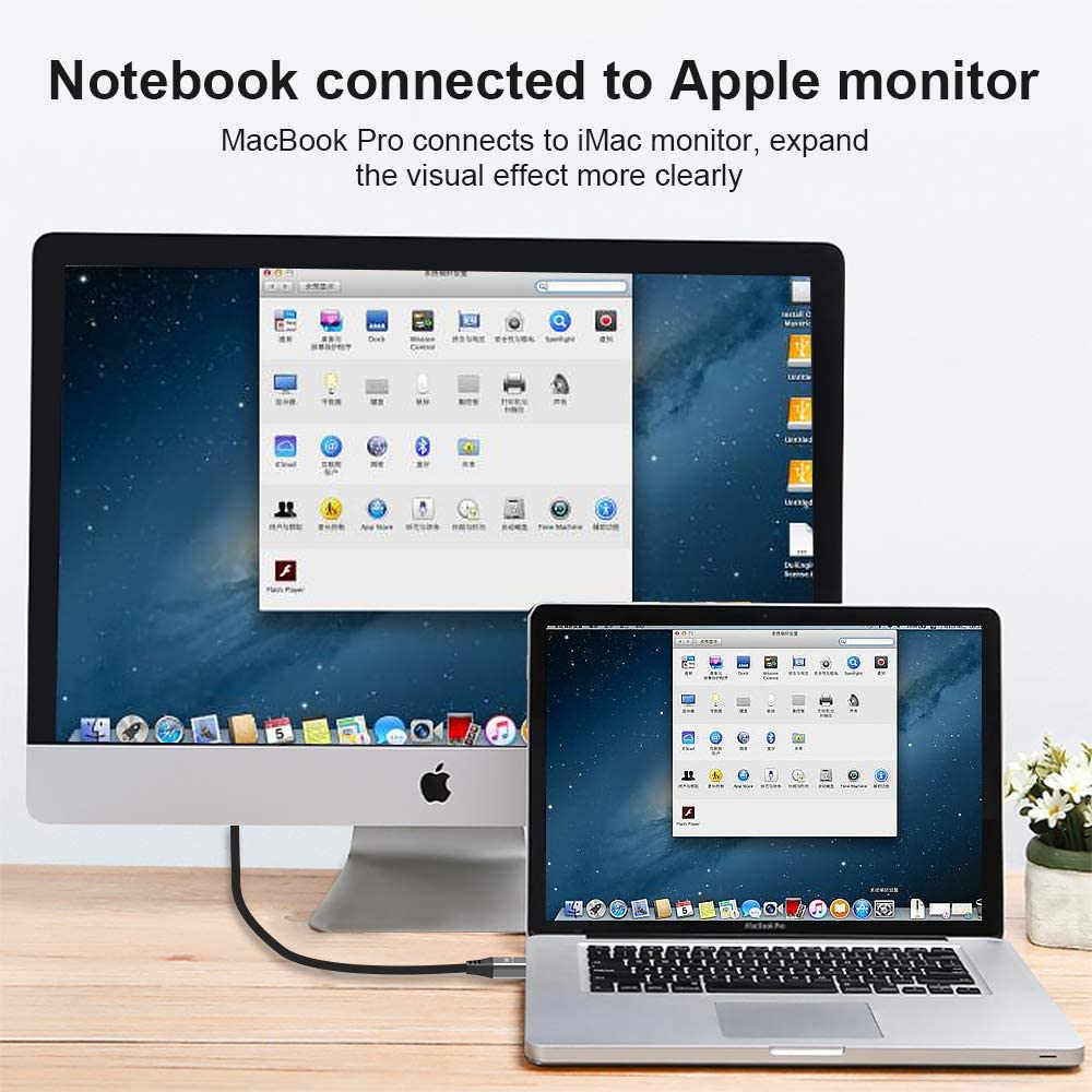 Cavo Monitor Mini DisplayPort V.1.4 (Thunderbolt) M/M 2 m - immagine 5