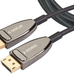 Cavo Ottico Attivo DisplayPort 1.4 Active Optical Cable 8K@60Hz 32.4 Gbps Connettori a Scatto 10m
