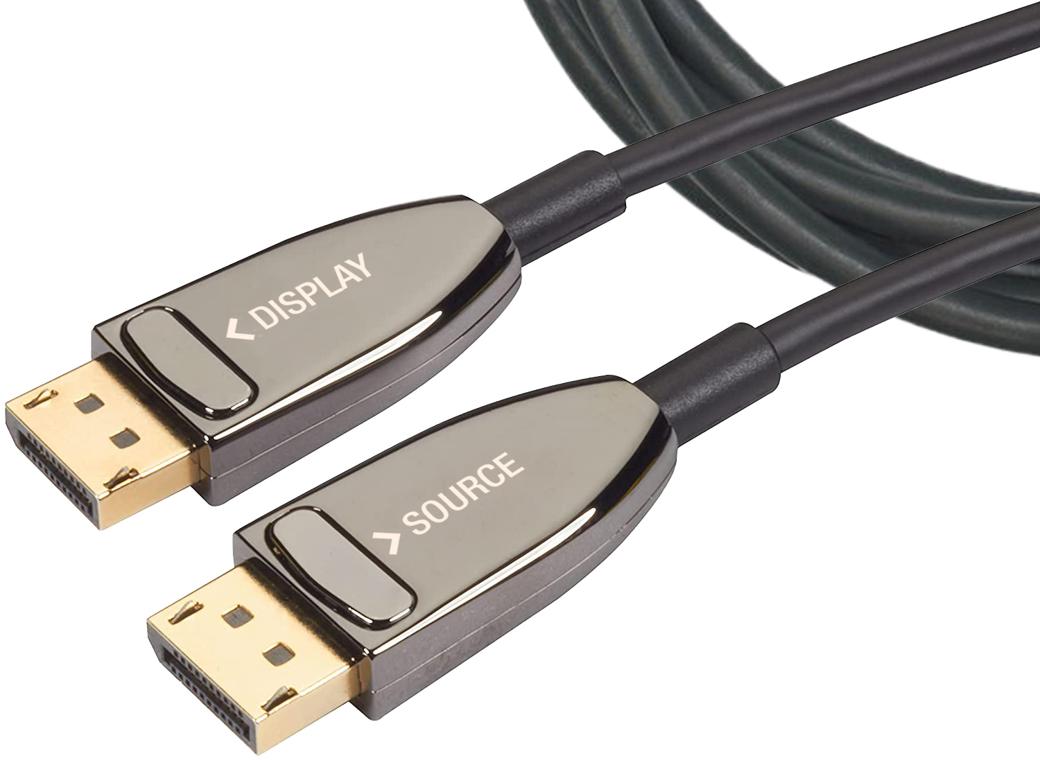 Cavo Ottico Attivo DisplayPort 1.4 Active Optical Cable 8K@60Hz 32.4 Gbps Connettori a Scatto 10m