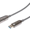 Cavo Ottico Attivo USB 3.0 SuperSpeed Active Optical Cable USB A M/F 100m Nero - immagine 2