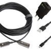 Cavo Ottico Attivo USB 3.0 SuperSpeed Active Optical Cable USB A M/F 10m Nero - immagine 6