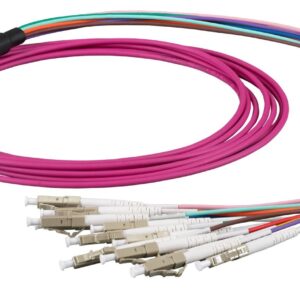 Cavo Patch a 12 Fibre Multiconnessione MTP-F/LC OM4 2m