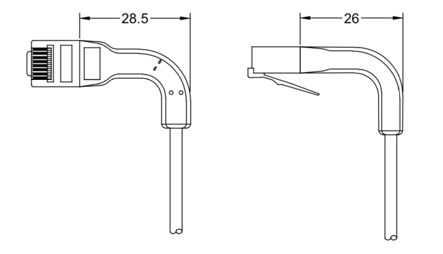 Cavo Slim Patch di Rete Pieghevole in Rame Cat.6A U/UTP 0,5m Nero - immagine 7