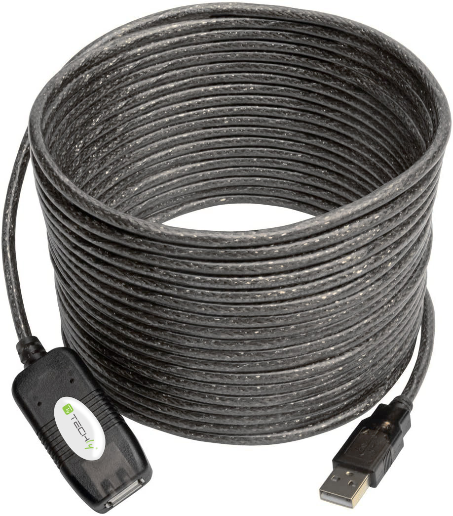 Cavo Prolunga Attivo Extender USB Hi Speed Estensore di Segnale 10m Nero - immagine 3