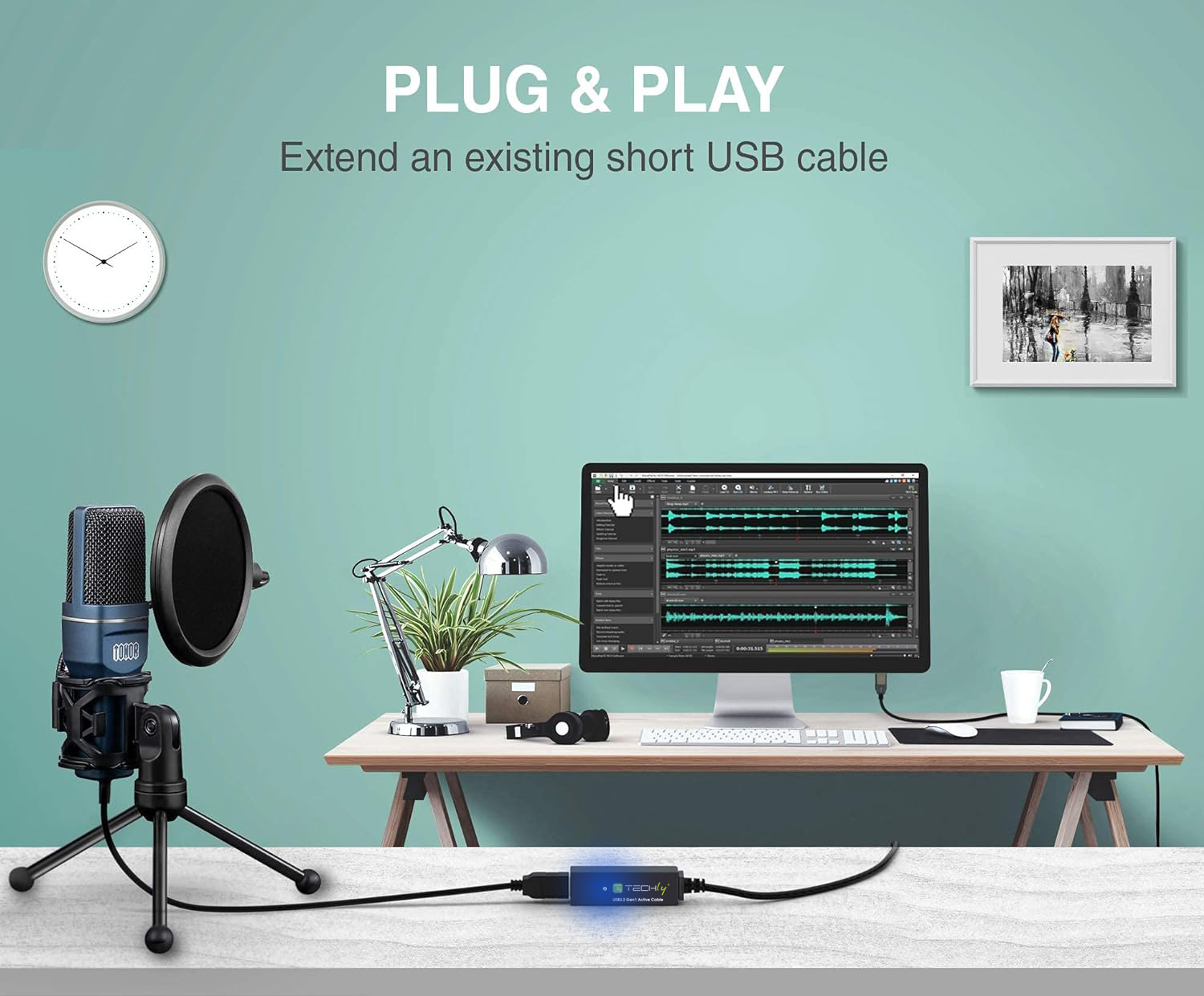 Cavo Prolunga Attivo USB3.2 SuperSpeed+ Estensore di Segnale 10m Nero - immagine 9