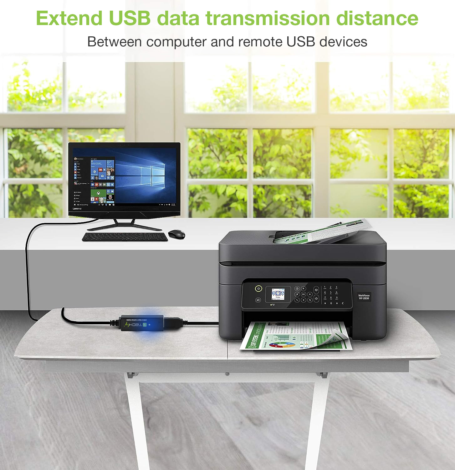 Cavo Prolunga Attivo USB3.2 SuperSpeed+ Estensore di Segnale 20m Nero - immagine 6