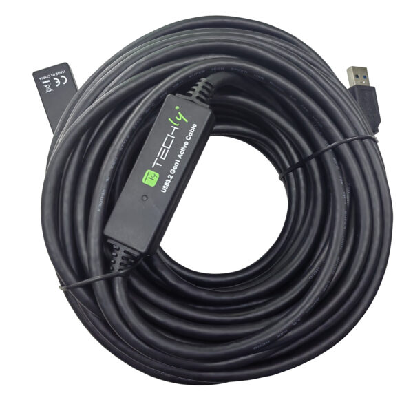 Cavo Prolunga Attivo USB3.2 SuperSpeed+ Estensore di Segnale 20m Nero - immagine 3