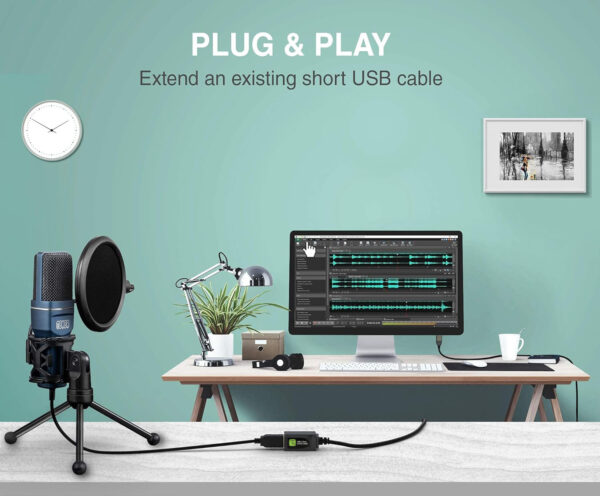 Cavo Prolunga Attivo USB3.2 SuperSpeed+ Estensore di Segnale 5m Nero - immagine 7