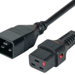 Cavo Prolunga C20 180&deg; a C19 180&deg; con Blocco IEC 1m