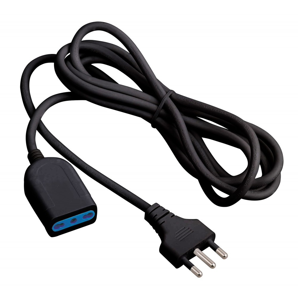 Cavo Prolunga di Alimentazione Italiana 3 poli Presa 10/16A Bipasso Spina 16A 3 metri - immagine 5