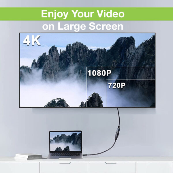 Cavo Prolunga HDMI High Speed con Ethernet 4K 60Hz M/F 1,8 m - immagine 5