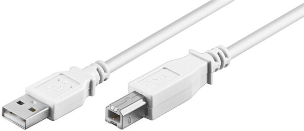 Cavo USB 2.0 A maschio/B maschio 1m Bianco - immagine 2