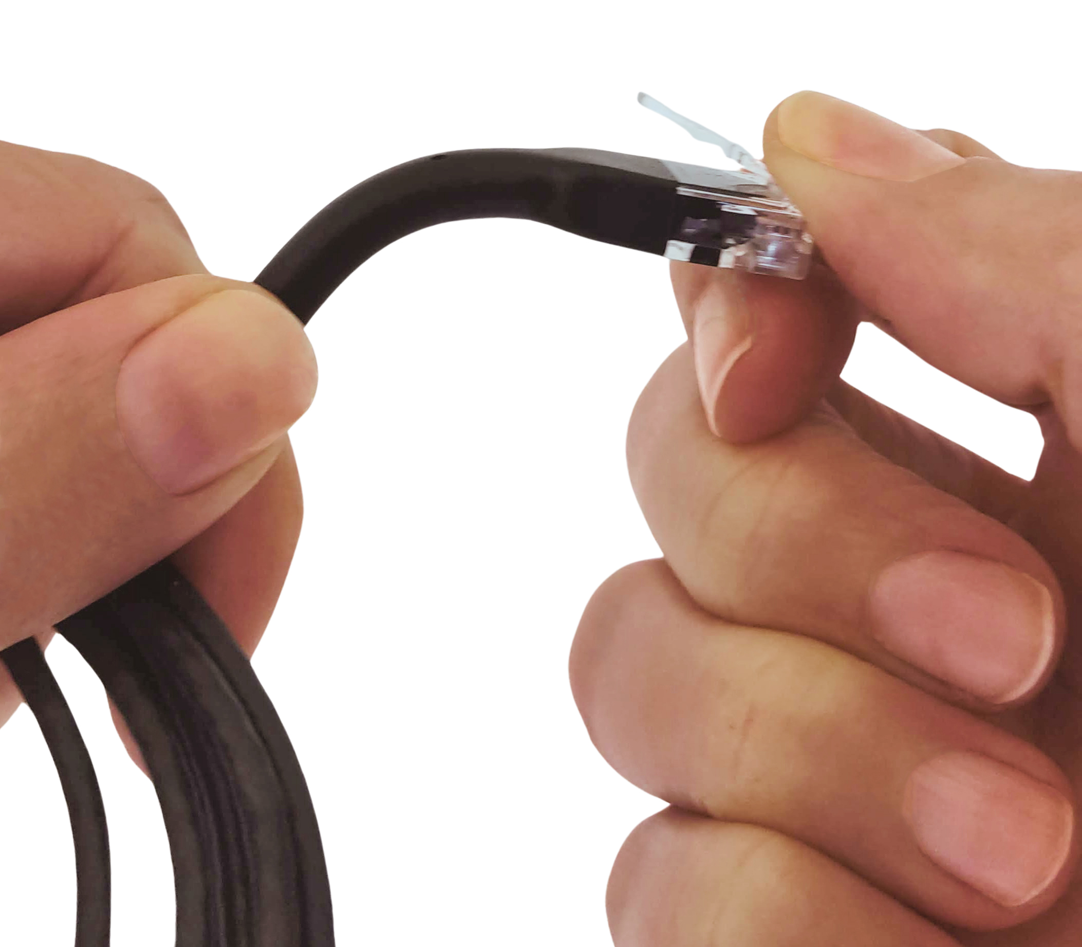 Cavo Slim Patch di Rete Pieghevole in Rame Cat.6A U/UTP 0,5m Nero - immagine 4