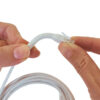 Cavo Slim Patch di Rete Pieghevole in Rame Cat.6A U/UTP 3 metri Bianco - immagine 4
