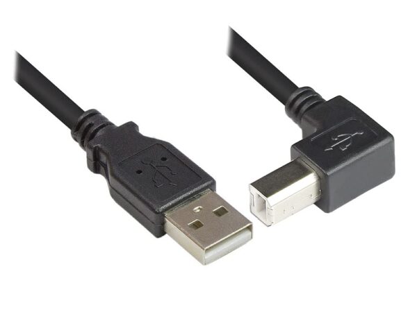 Cavo USB 2.0 A maschio/B maschio angolato 0.5 m - immagine 2