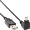 Cavo USB 2.0 A maschio/mini B maschio 90° 1,8 m Nero - immagine 3