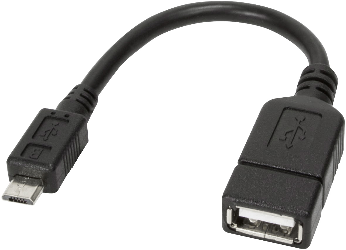 Cavo USB 2.0 OTG A Femmina / Micro B Maschio 0.2 m - immagine 3