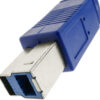 Cavo USB 3.0 Superspeed A maschio/B maschio 2 m blu - immagine 4