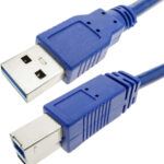 Cavo USB 3.0 Superspeed A maschio/B maschio 3 m blu