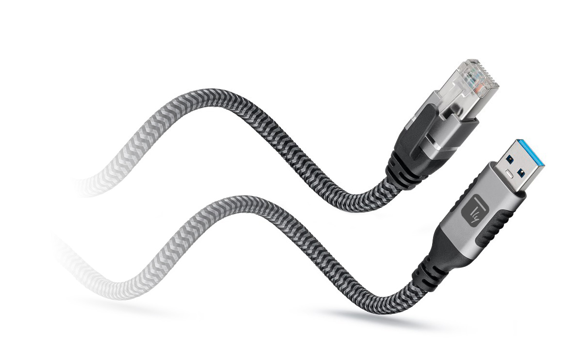 Cavo USB 3.0 Tipo A Maschio a Ethernet RJ45 Maschio 1m - immagine 3