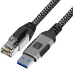 Cavo USB 3.0 Tipo A Maschio a Ethernet RJ45 Maschio 2m