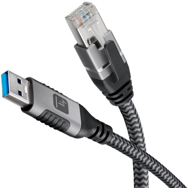 Cavo USB 3.0 Tipo A Maschio a Ethernet RJ45 Maschio 5m - immagine 4