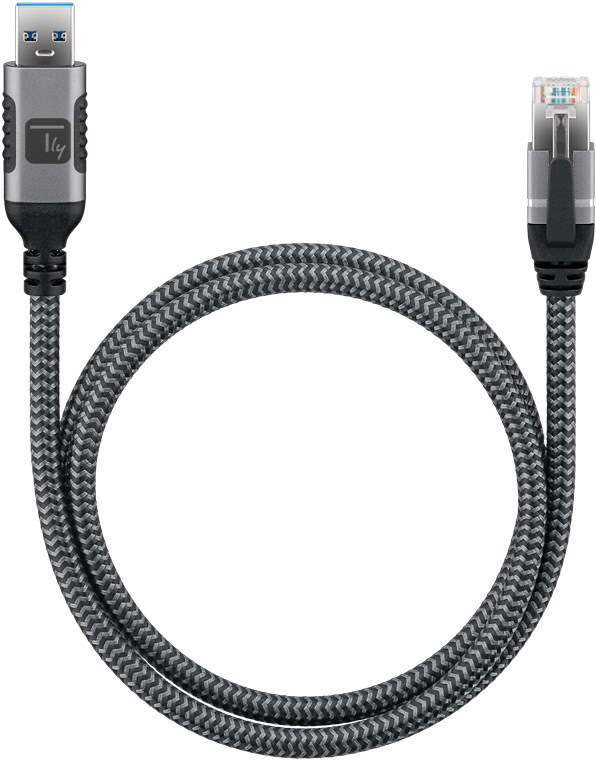 Cavo USB 3.0 Tipo A Maschio a Ethernet RJ45 Maschio 7,5m - immagine 2