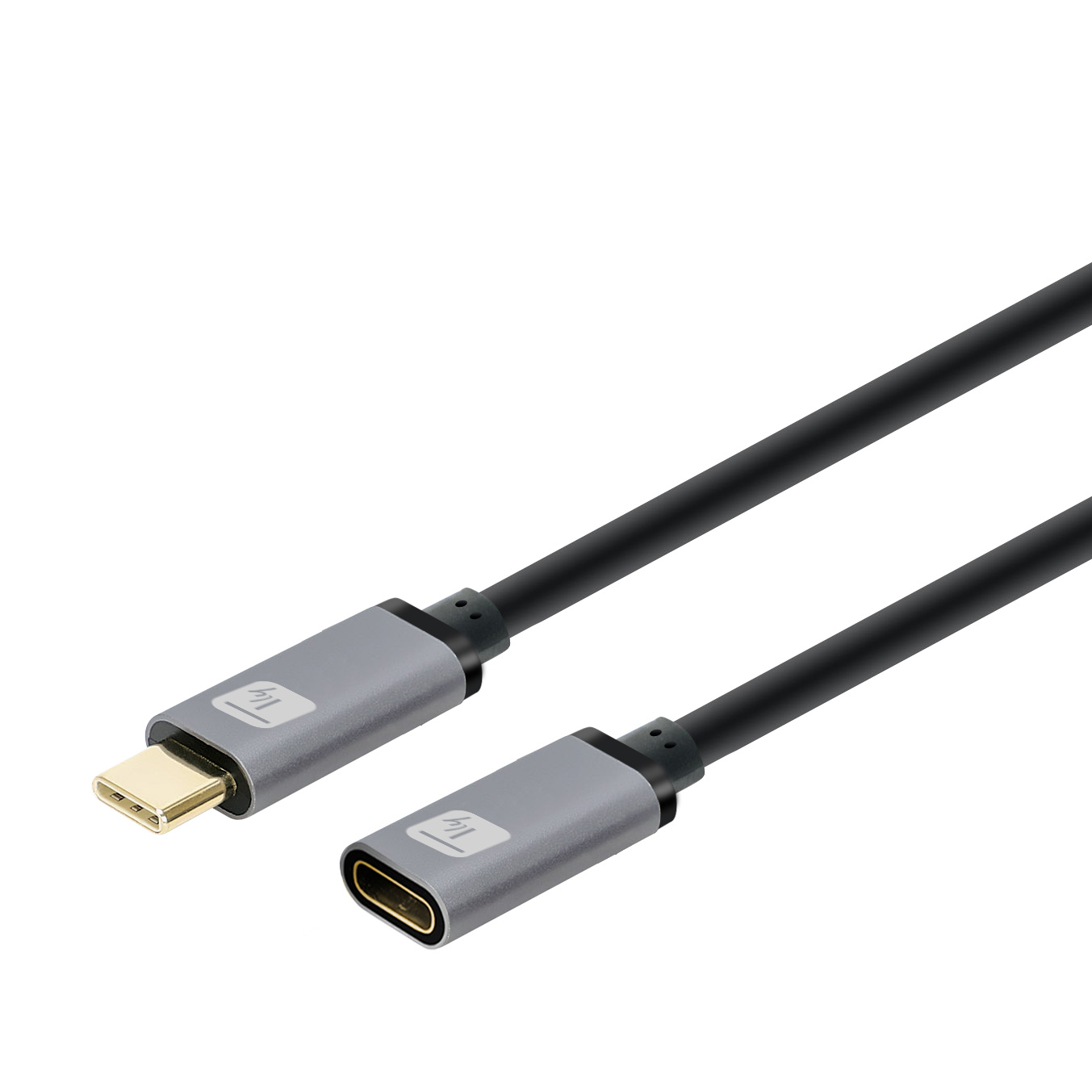 Cavo prolunga USB 3.2 Gen 2 USB-C™ M/F 1m Nero