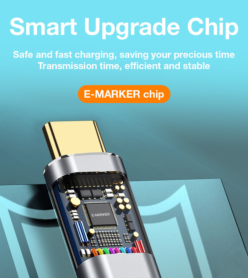 Cavo USB 3.2 Gen 2 USB-C™ M/M E-Mark 1m Nero - immagine 8