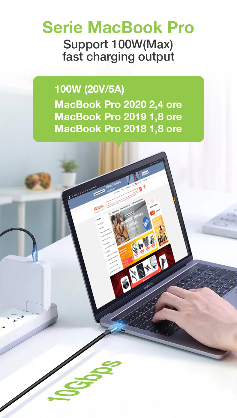 Cavo USB 3.2 Gen 2 USB-C™ M/M E-Mark 1m Nero - immagine 7