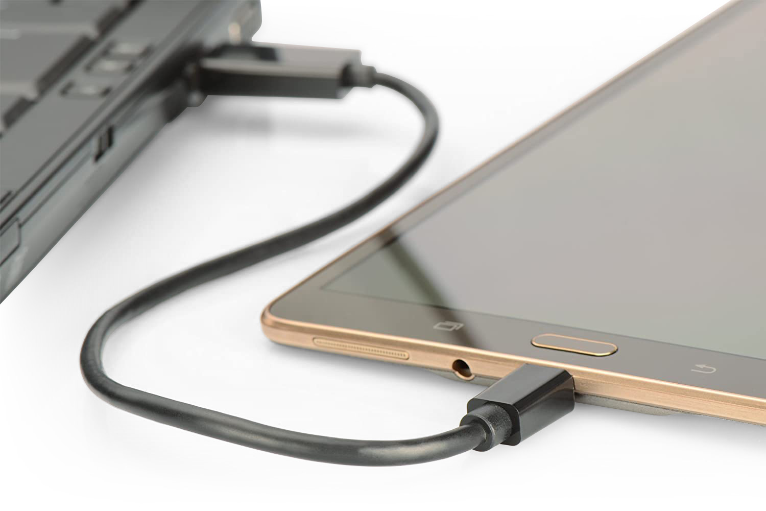 Cavo USB OTG Micro B / USB A con Lettore Micro SD/SDHC 26cm Nero - immagine 8