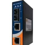 Convertitore Industriale Fast Ethernet a fibra ottica su guida DIN