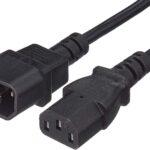 Cavo prolunga VDE C13 F a C14 M 1 m nero