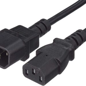 Cavo prolunga VDE C13 F a C14 M 1 m nero