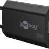 Caricatore USB 1A 5W Compatto Spina Europea Nero