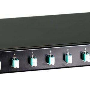 Cassetto Ottico 19'' con 12 bussole LC Duplex Multimodale OM3 Nero