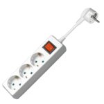 Multipresa 3 Posti Schuko con Interruttore e Cavo 1,5m