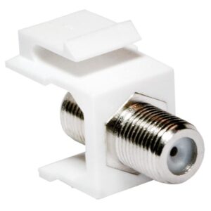 Adattatore Keystone BNC 75 Ohm F/F Bianco