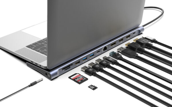 Docking Station USB-C™ 12-in-1 4K Triplo Monitor con MST