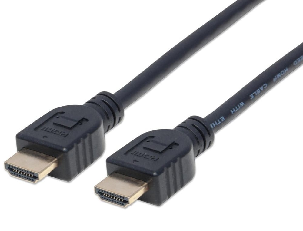 Cavo HDMI CL3 High Speed con Ethernet A/A M/M 2m Nero