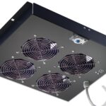 Gruppo di ventilazione a soffitto per Rack 19'' 4 Ventole Nero