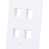 Placca Porta Frutti 4 Posti Mod.503 Bianco