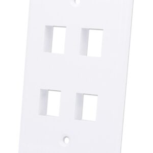Placca Porta Frutti 4 Posti Mod.503 Bianco