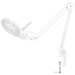 Lampada LED con Lente d'ingrandimento a 5 Diottrie Attacco a Morsetto
