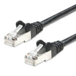 Cavo di rete Patch in Rame Schermato Cat. 5e Nero F/UTP 0,5 m