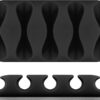 Clip Fermacavo Set da 5 pz Varie Misure Nero - immagine 7