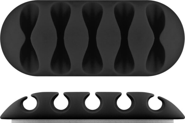 Clip Fermacavo Set da 5 pz Varie Misure Nero - immagine 7