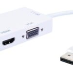 Adattatore 3 in 1 DisplayPort 1.2 a HDMI/DVI/VGA